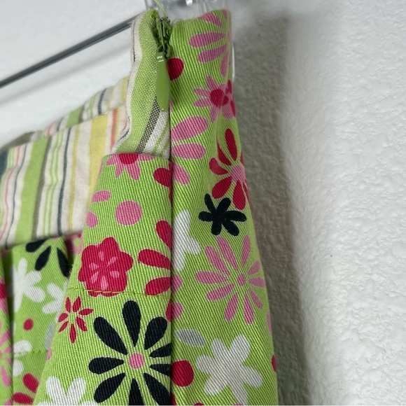 Mix Nouveau A Line Midi Fit & Flare Floral Ditsy Pleated Skirt Pockets Size Sm - Picture 4 of 12